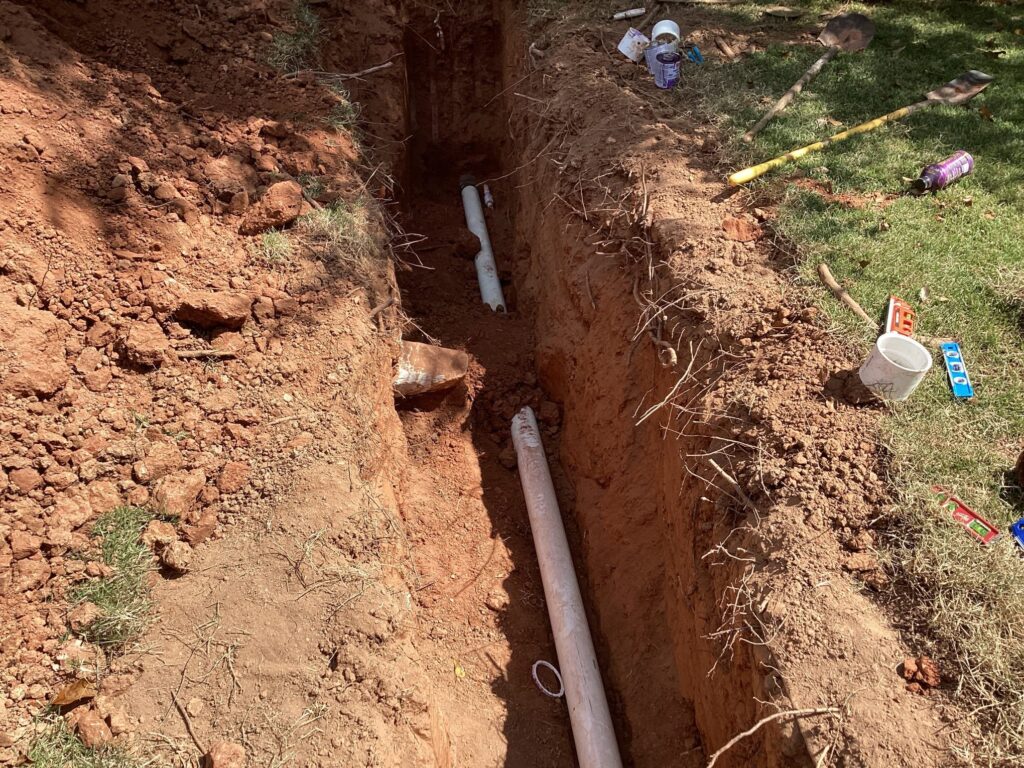 Sewer line replacement