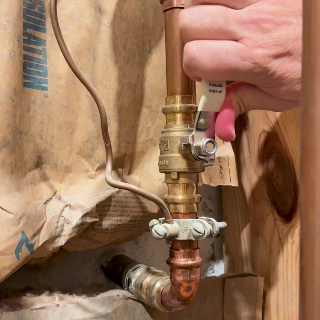 If you have a burst pipe, turn off the water at your main shut off valve first